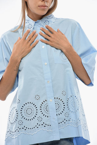 Camicia CAMELIA In Cotone Sangallo