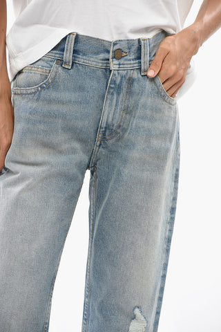 Straight-Leg Vintage-Effect Jeans 20cm