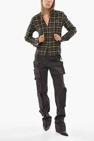 Camicia a Quadri Tartan con Cappuccio