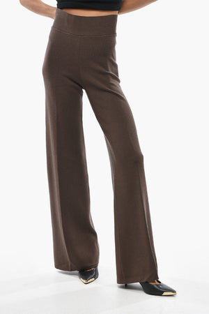 High-Waist Knit Palazzo Pants