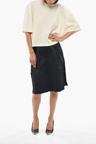 Short-Sleeve Cashmere Crewneck