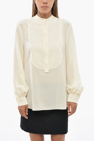 Transparente Seidenbluse