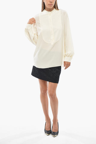 Blusa in Seta Traparente