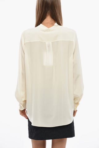 Blusa in Seta Traparente