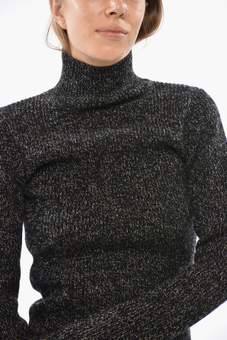 SFILATA Cashmere-Blend Turtleneck Sweater AZULENE with Zip