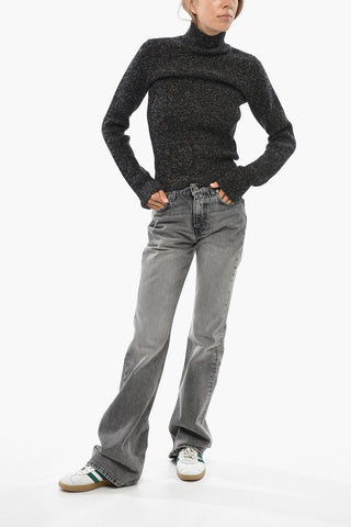 SFILATA Cashmere-Blend Turtleneck Sweater AZULENE with Zip