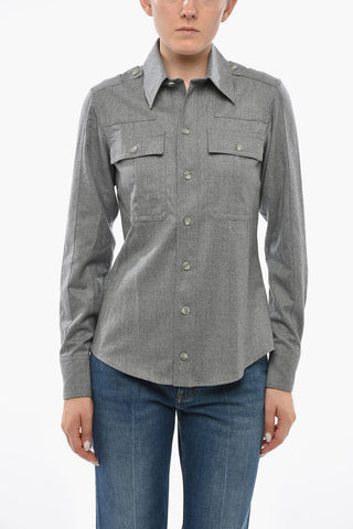 Camicia HILL in Lana con Doppio Taschino