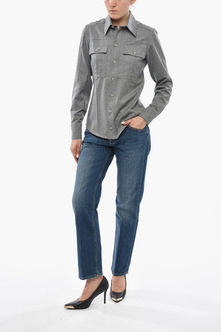 Camicia HILL in Lana con Doppio Taschino