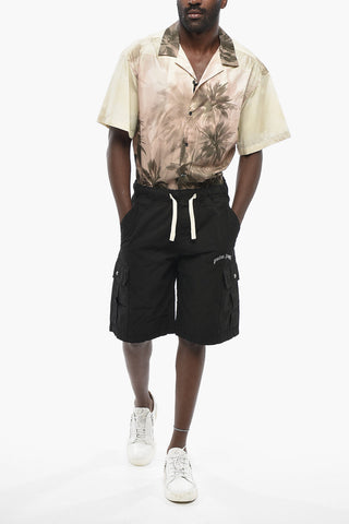 Cargo‑Shorts aus Baumwolle mit Stickerei