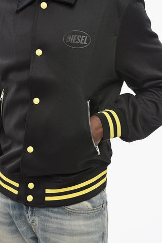 Solid-Color Varsity Jacket LAKER-EASY with Contrasting Details