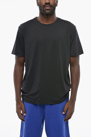 Crewneck T-Shirt With Tone-On-Tone Monogram