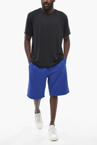 T-shirt Girocollo con Monogram Tono su Tono