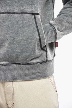 Hoodie aus Baumwollmischung S-GINN-HOOD-PAK mit Kontrastnähten