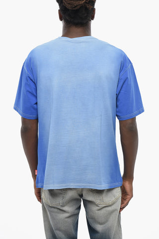 T-shirt Girocollo T-BOXT-Q1 in Cotone con Stampe a Contrasto