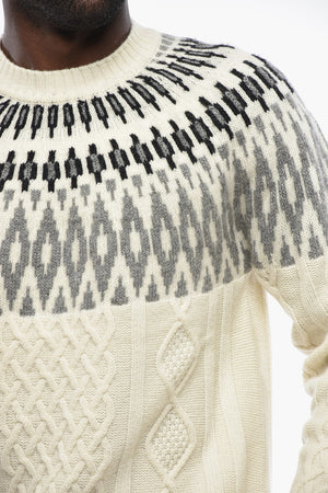 Maglia Girocollo NORVEGESE In Misto Cashmere