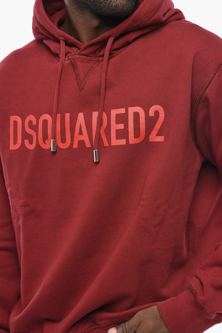 Brushed Cotton Hoodie COOL FIT with Printed Logo