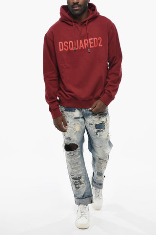 Brushed Cotton Hoodie COOL FIT with Printed Logo