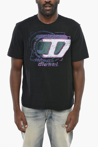 T-shirt Girocollo T-ADJUST-R11 in Cotone Stampata