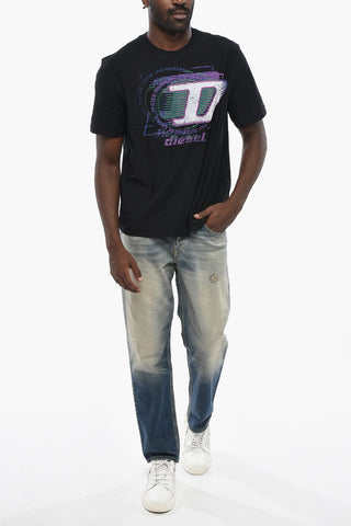 T-shirt Girocollo T-ADJUST-R11 in Cotone Stampata