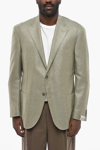 Silk-Blend Blazer LEADER SOFT with Patch Pockets