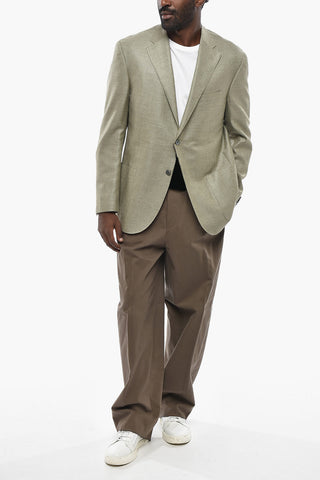 Silk-Blend Blazer LEADER SOFT with Patch Pockets