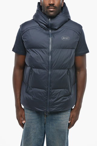 Sleeveless Padded Jacket NEW-STEP-OUT-SL With Logo Print