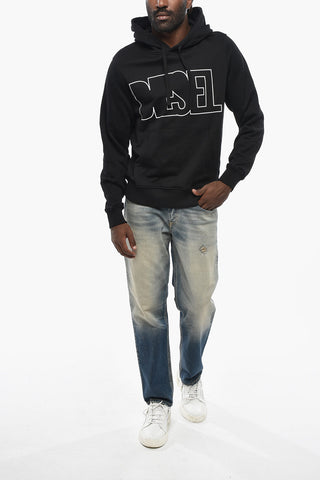 Cotton Hoodie S-GINN With Contrast Logo