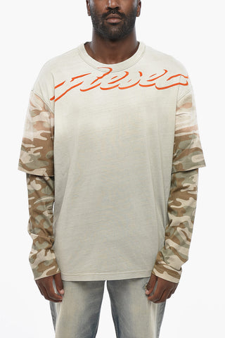 T-shirt Girocollo T-WESHER-Q2 in Cotone Stampata 