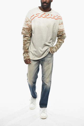 T-shirt Girocollo T-WESHER-Q2 in Cotone Stampata 