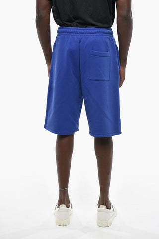 Shorts in Cotone Garzato con Monogram