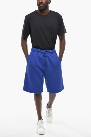 Shorts in Cotone Garzato con Monogram