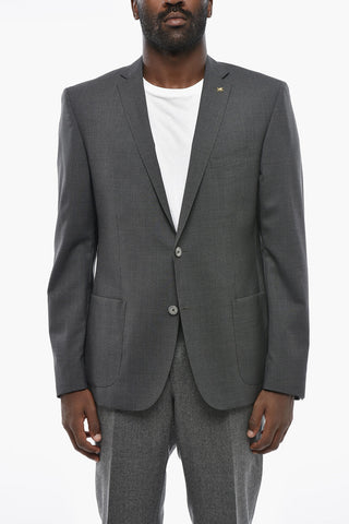 CC COLLECTION Wool Blazer RESET with Patch Pockets