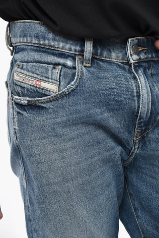 Jeans 2019 D-STRUKT Slim Fit con Patch Logata 16cm L.32