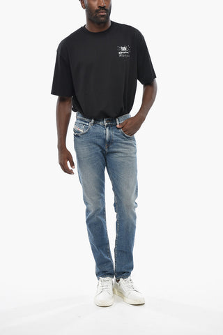 Jeans 2019 D-STRUKT Slim Fit con Patch Logata 16cm L.32