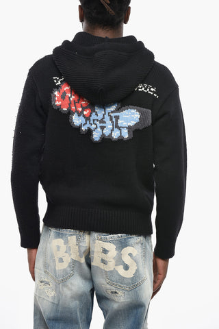 Cotton Hoodie with Embroidery
