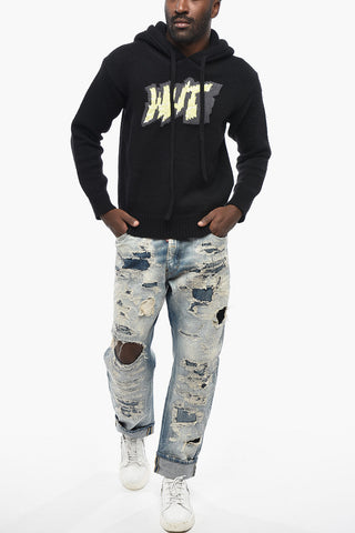 Cotton Hoodie with Embroidery