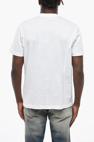 Cotton Crewneck T-Shirt T-JUST-K45 with Contrast Print