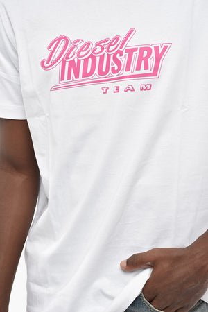 Rundhals-T-Shirt T-JUST-K45 aus Baumwolle mit Kontrastdruck