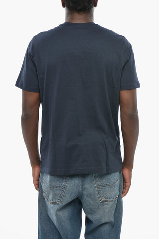 Cotton Crewneck T-Shirt T-JUST with Contrast Logo