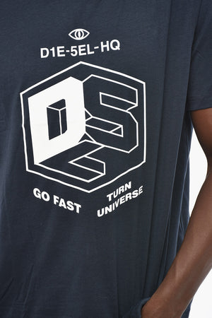 Rundhals-T-Shirt T-JUST aus Baumwolle mit kontrastierendem Logo