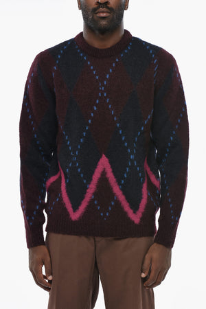 Maglia Girocollo con Motivo Argyle