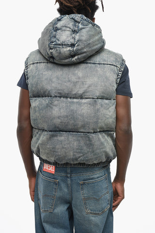 Sleeveless Padded Denim Jacket W-MONS-SL