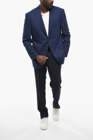 Virgin Wool Blazer ACADEMY with Peak Lapel