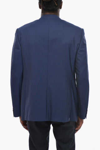 Virgin Wool Blazer ACADEMY with Peak Lapel