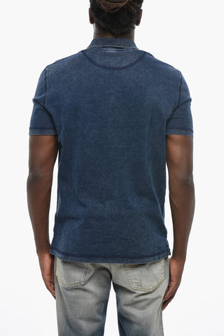 Cotton Two-Button Polo T-SWIND-R1 with Tone-on-Tone Monogram
