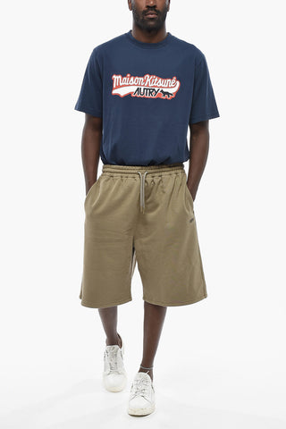 Fleece Shorts STITCH SKATE with Elastic Waist