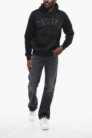 Brushed Cotton Hoodie With Tone-on-Tone Logo