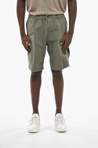 Stretch-Cotton Shorts with Elastic Waistband