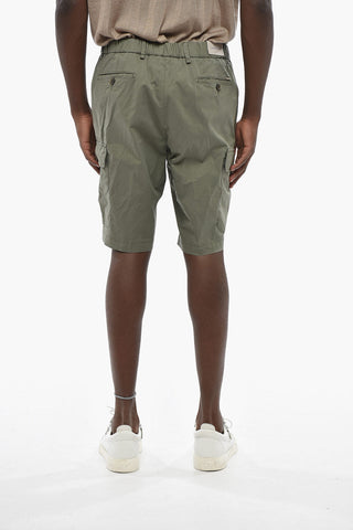 Stretch-Cotton Shorts with Elastic Waistband