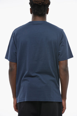MAISON KITSUNE' Crewneck Cotton T-Shirt With Embossed Logo